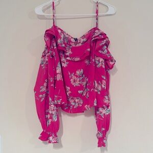 Over the shoulder blouse